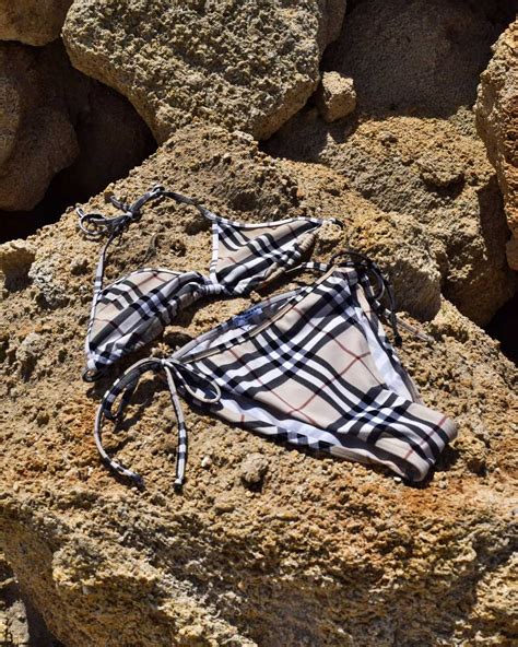 burberry two piece set swimsuit|burberry monogram bikini.